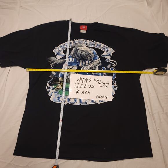 NFL Indianapolis Colts Graphic Short Sleeve Football T Shirt Mens Size 2X Blue - Picture 6 of 10